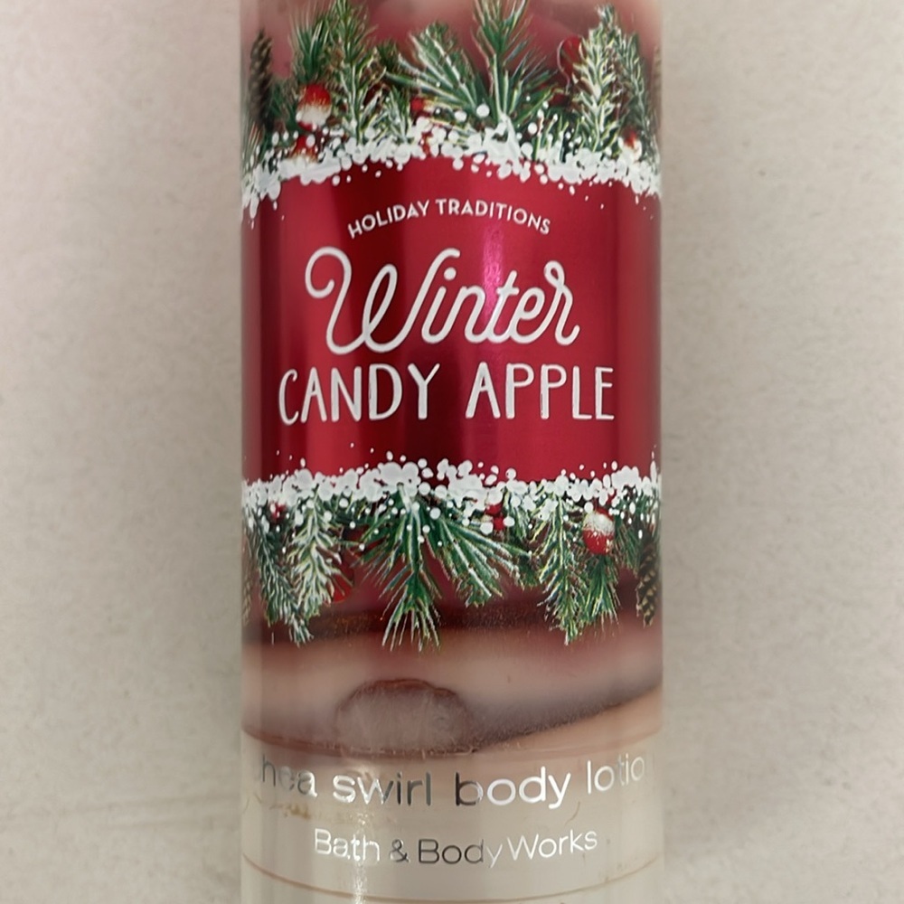 Bath & Body Works Winter Candy Apple Shea Swirl Lotion Tube NEW - Picture 2 of 4